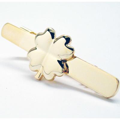 gold clover tie clip.jpg